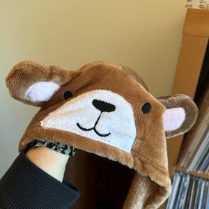Super soft bear hood onesie